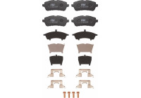 Brake pad set, disc brake GDB2404 TRW