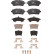 Brake pad set, disc brake GDB2404 TRW