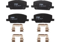 Brake pad set, disc brake GDB2407 TRW