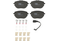 Brake pad set, disc brake GDB2412 TRW