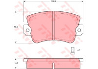 Brake Pad Set, disc brake GDB243 TRW