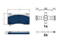 Brake pad set, disc brake GDB2431BTE TRW