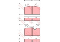 Brake Pad Set, disc brake GDB247 TRW