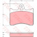 Brake Pad Set, disc brake GDB262 TRW
