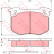 Brake Pad Set, disc brake GDB280 TRW