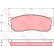 Brake Pad Set, disc brake GDB288 TRW