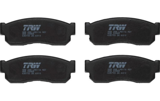 Brake Pad Set, disc brake GDB288 TRW, Image 2