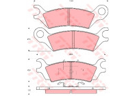 Brake Pad Set, disc brake GDB290 TRW