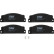 Brake Pad Set, disc brake GDB296 TRW