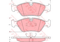 Brake Pad Set, disc brake GDB298 TRW