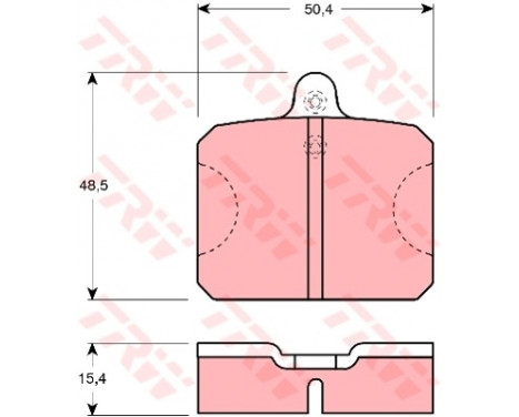 Brake Pad Set, disc brake GDB300 TRW