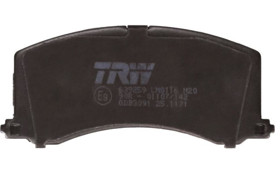 Brake Pad Set, disc brake GDB3091 TRW, Image 4