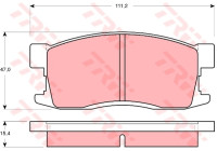 Brake Pad Set, disc brake GDB3094 TRW