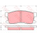 Brake Pad Set, disc brake GDB3094 TRW