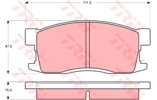 Brake Pad Set, disc brake GDB3094 TRW