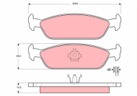 Brake Pad Set, disc brake GDB3112 TRW