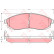 Brake Pad Set, disc brake GDB3124 TRW