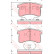 Brake Pad Set, disc brake GDB3126 TRW
