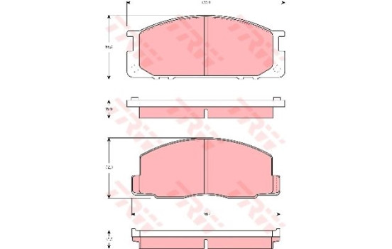 Brake Pad Set, disc brake GDB3130 TRW