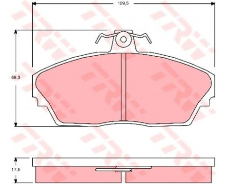 Brake Pad Set, disc brake GDB3148 TRW