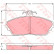 Brake Pad Set, disc brake GDB3148 TRW