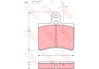 Brake Pad Set, disc brake GDB315 TRW