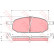 Brake Pad Set, disc brake GDB3153 TRW