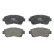 Brake Pad Set, disc brake GDB3155 TRW