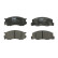 Brake Pad Set, disc brake GDB3157 TRW