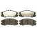 Brake Pad Set, disc brake GDB3162 TRW