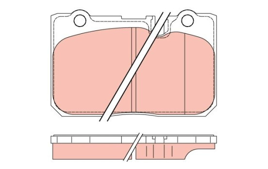Brake Pad Set, disc brake GDB3226 TRW, Image 3