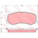 Brake Pad Set, disc brake GDB3237 TRW