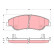 Brake Pad Set, disc brake GDB3241 TRW, Thumbnail 2