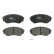 Brake Pad Set, disc brake GDB3255 TRW