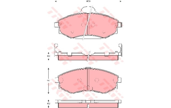 Brake Pad Set, disc brake GDB3259 TRW