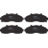 Brake Pad Set, disc brake GDB3263 TRW