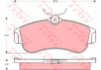 Brake Pad Set, disc brake GDB3271 TRW