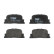 Brake Pad Set, disc brake GDB3278 TRW