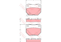 Brake Pad Set, disc brake GDB3308 TRW