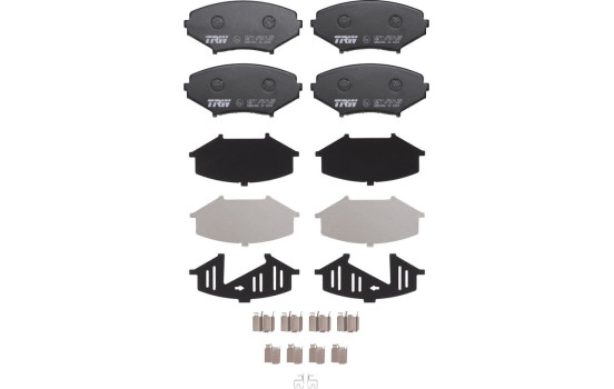 Brake Pad Set, disc brake GDB3356 TRW, Image 2