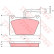Brake Pad Set, disc brake GDB336 TRW