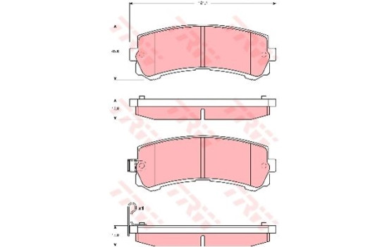Brake Pad Set, disc brake GDB3362 TRW