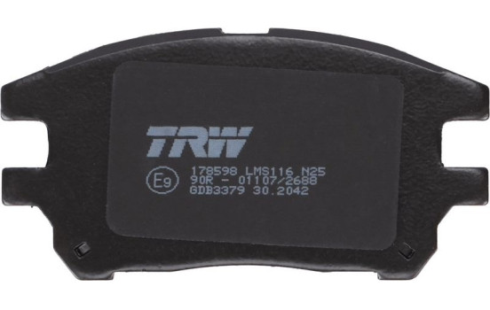 Brake Pad Set, disc brake GDB3379 TRW, Image 4