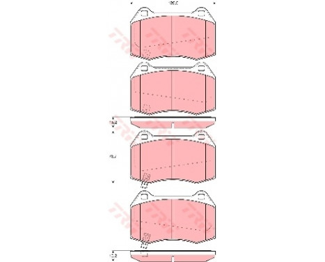 Brake Pad Set, disc brake GDB3381 TRW