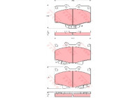 Brake Pad Set, disc brake GDB3383 TRW