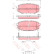 Brake Pad Set, disc brake GDB3384 TRW