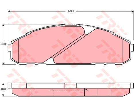 Brake Pad Set, disc brake GDB3394 TRW