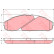 Brake Pad Set, disc brake GDB3394 TRW