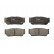 Brake Pad Set, disc brake GDB3413 TRW