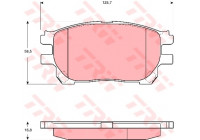 Brake Pad Set, disc brake GDB3414 TRW